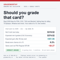 GradeWorthy Grading ROI Calculator cover with worked example verdict